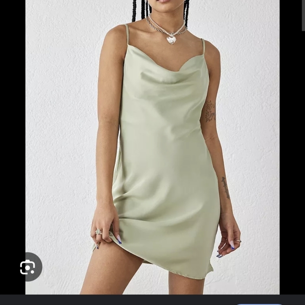 Urban Outfitters Drape Neck Mini Slip Dress